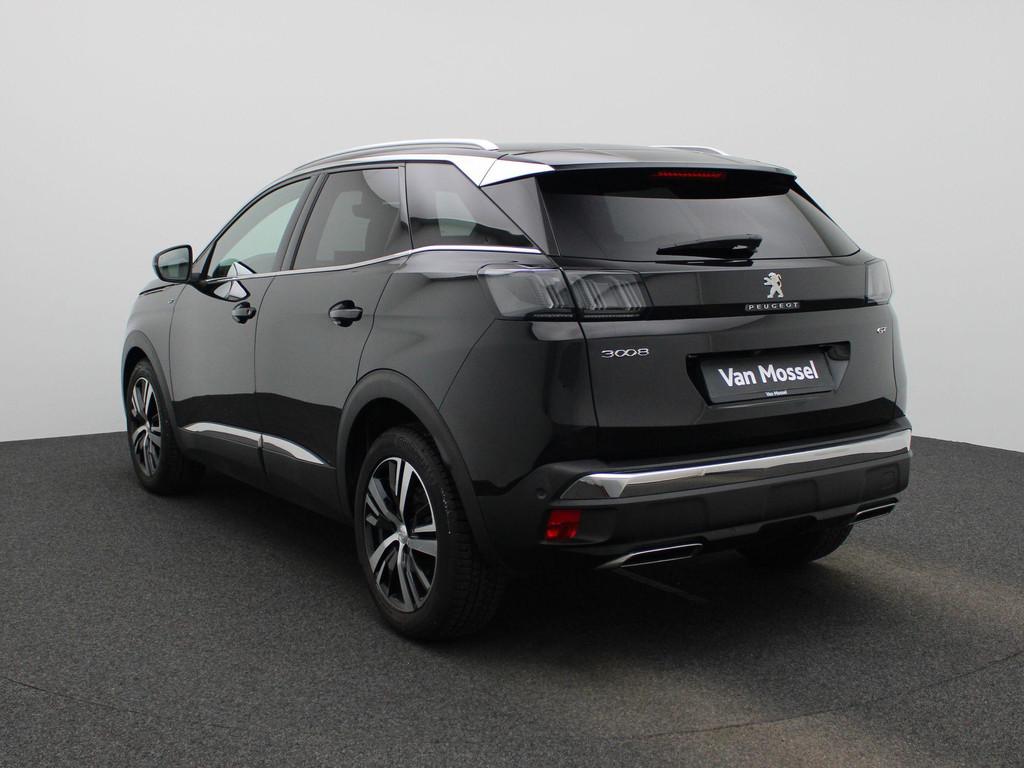 Peugeot 3008 1.2 PureTech 96kW S&S Auto GT, Auto's, Peugeot, Stof, Gebruikt, Elektrische ramen, Zwart