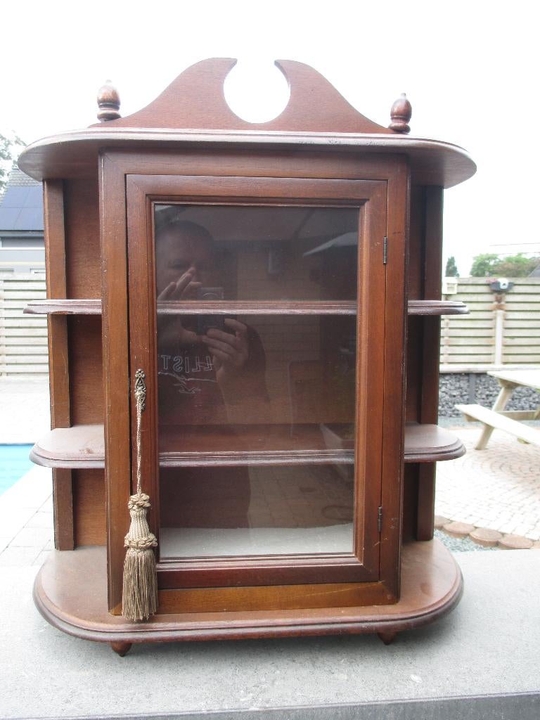 Vintage antiek houten viterinekast, Ophalen