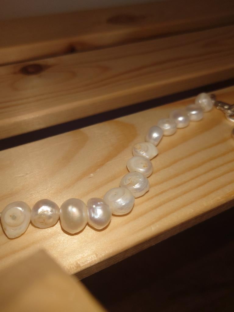 Perles de culture naturelles, Enlèvement ou Envoi, Utilisé, Argent, Pierre ou Minéral