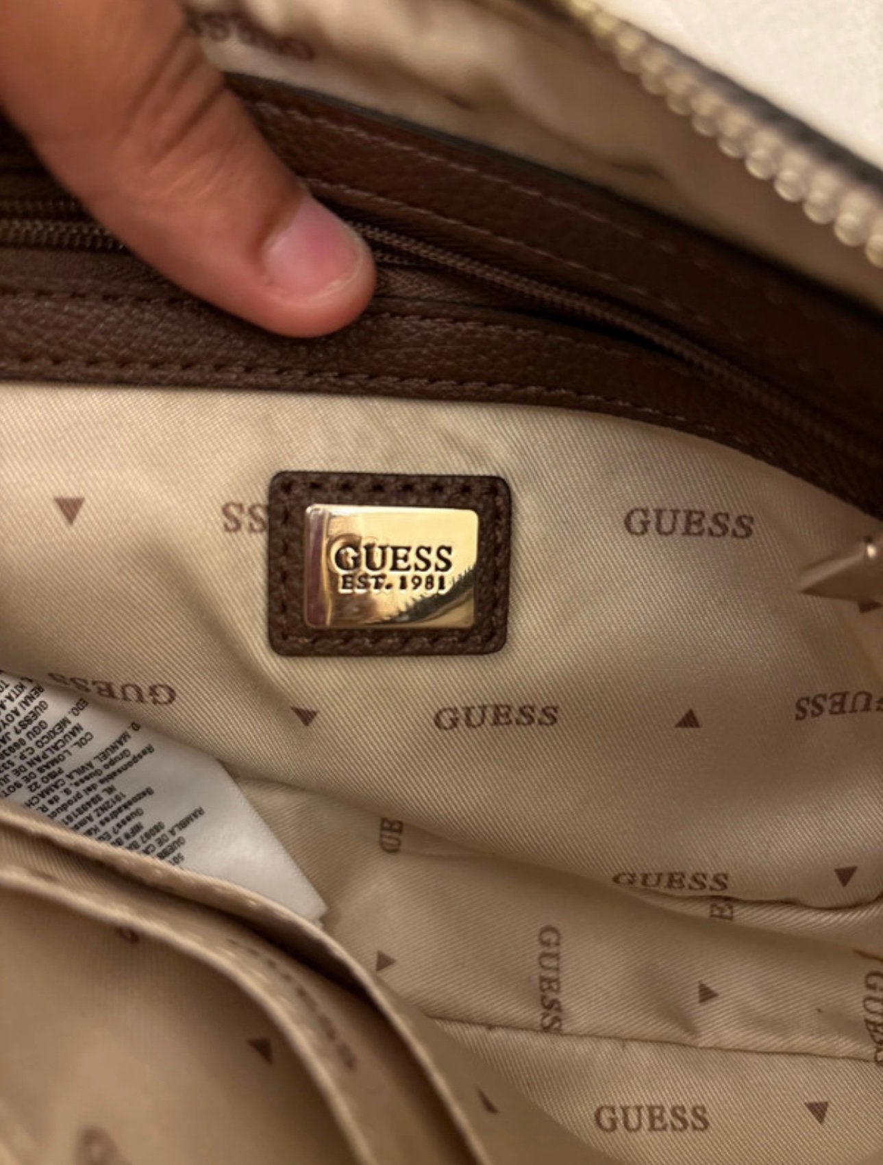 NOËLLE POUCH CROSSBODY SET- Schoudertas LATTE LOGO/BROWN, Ophalen of Verzenden, Nieuw