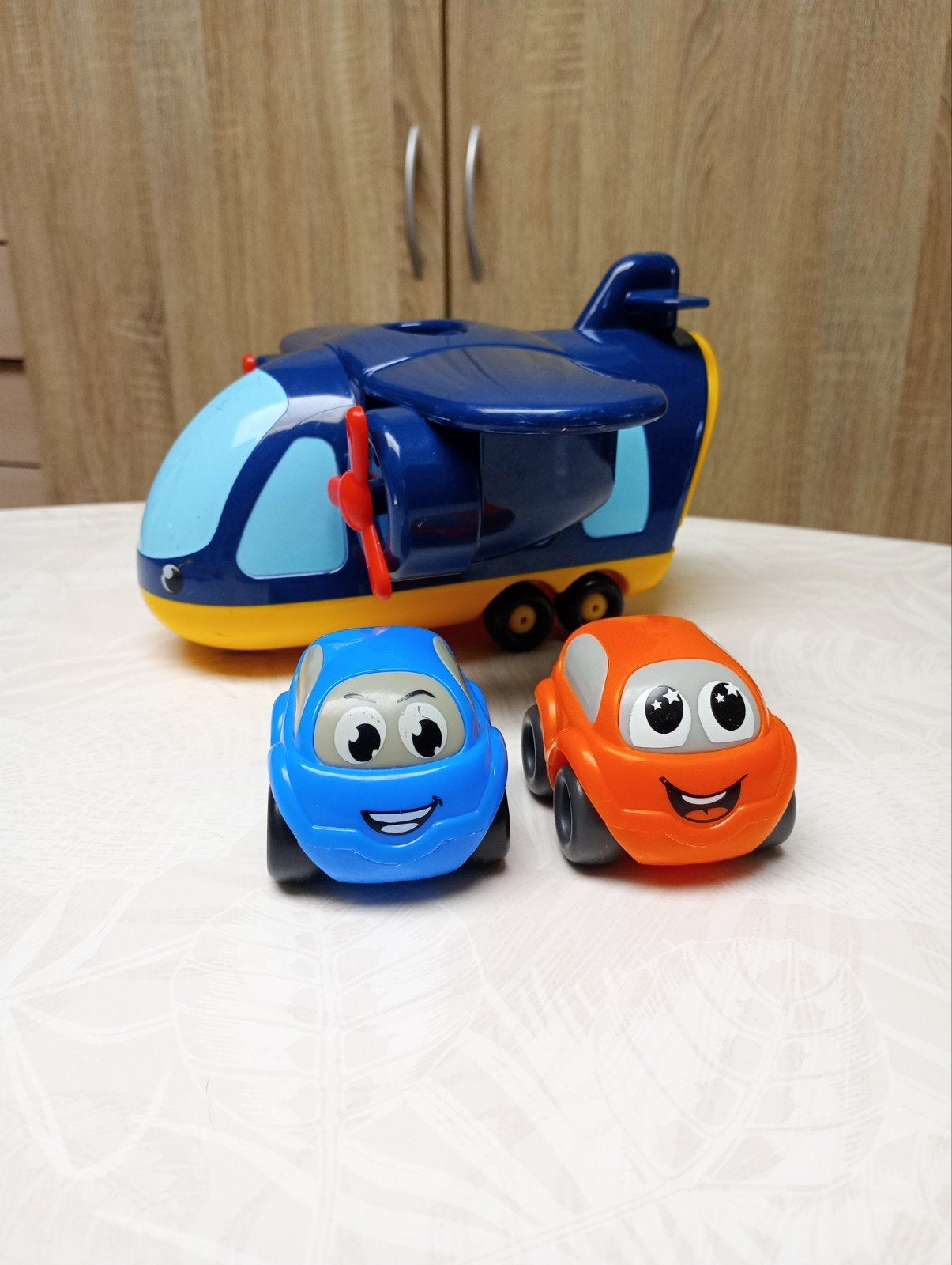 Avion cargo Smoby Vroom Planet + 2 voitures incluses, Ophalen of Verzenden