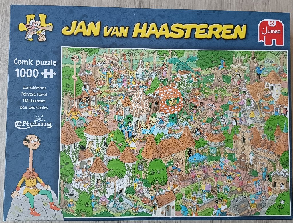 Puzzel Jan van Haasteren "Sprookjesbos", Enlèvement ou Envoi, 500 à 1500 pièces, Comme neuf, Puzzle