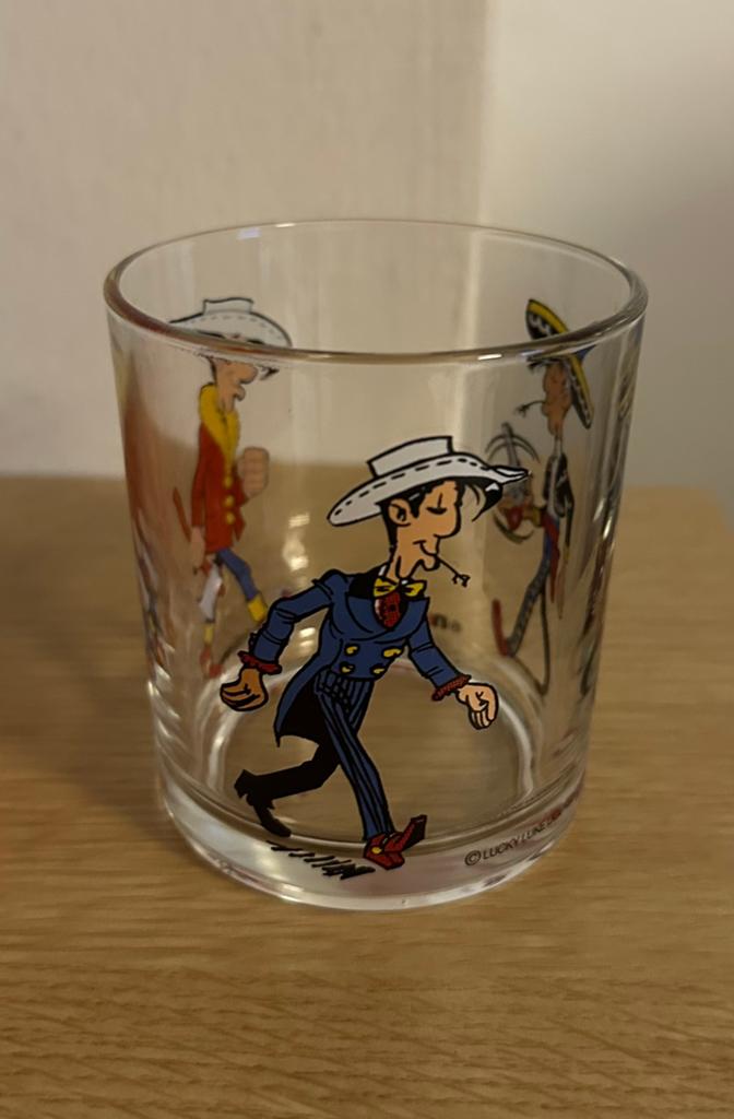 Verre Lucky Luke 1998, Enlèvement, Utilisé, Verre à eau
