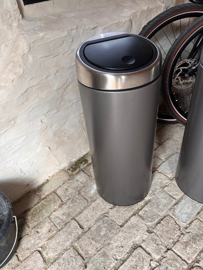 BRABANTIA TOUCH BIN inox 75cm 30L, Huis en Inrichting, Ophalen, Gebruikt, 30 tot 40 liter, 50 – 75