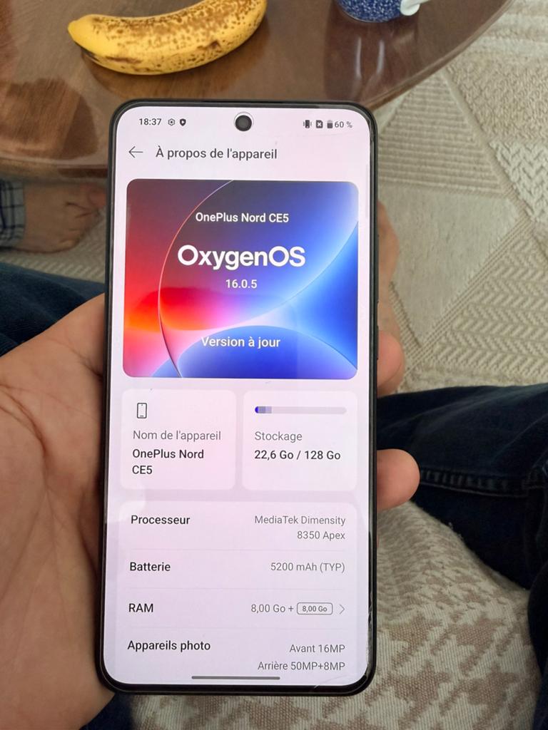 One plus nord ce 5 128 gb comme neuf, Enlèvement, Comme neuf, 128 GB