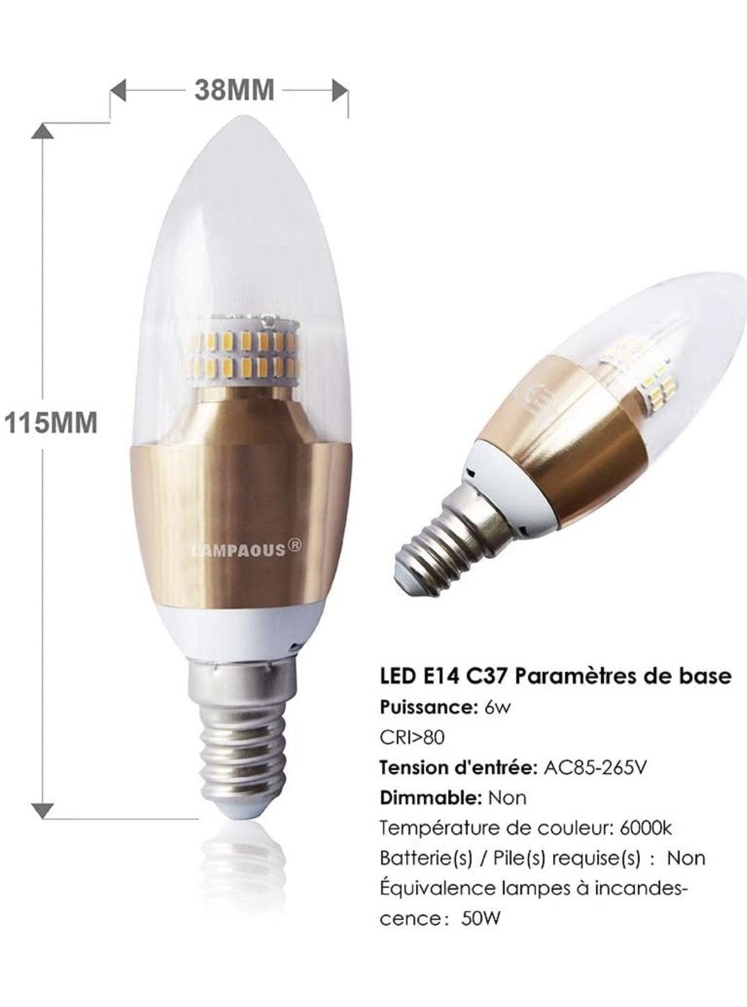 Ampoules Led, Enlèvement
