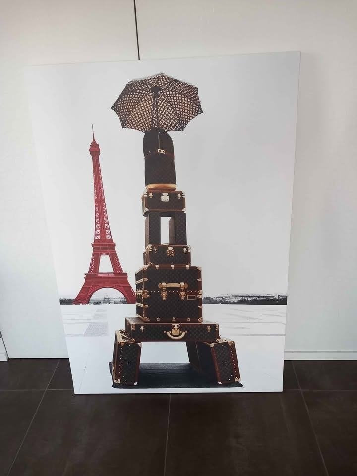 cadre Louis Vuitton xxl, Antiquités & Art, Bois, Impression, Figures, Enlèvement
