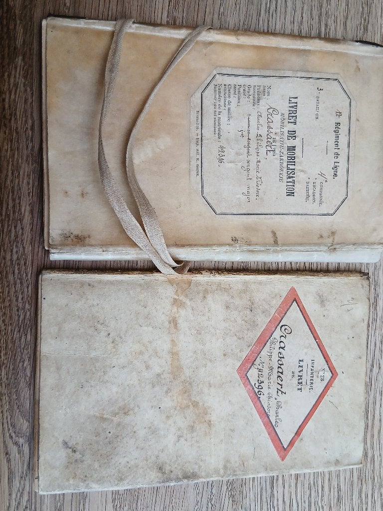 Lot documents ABBL 12 Li fin 19ieme, Envoi, Armée de terre, Livre ou Revue