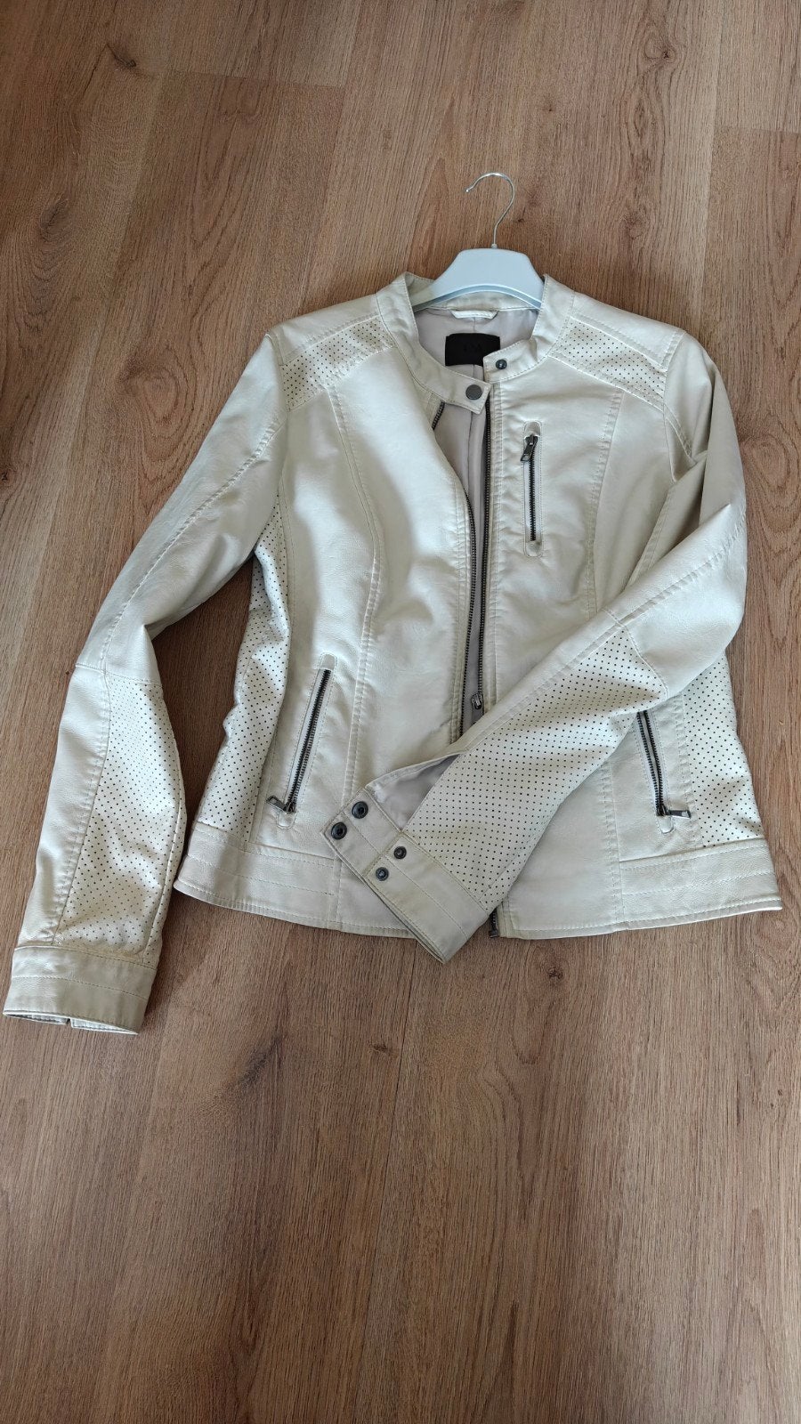 veste beige cuir T40, C&A, Enlèvement ou Envoi, Neuf, Taille 38/40 (M)