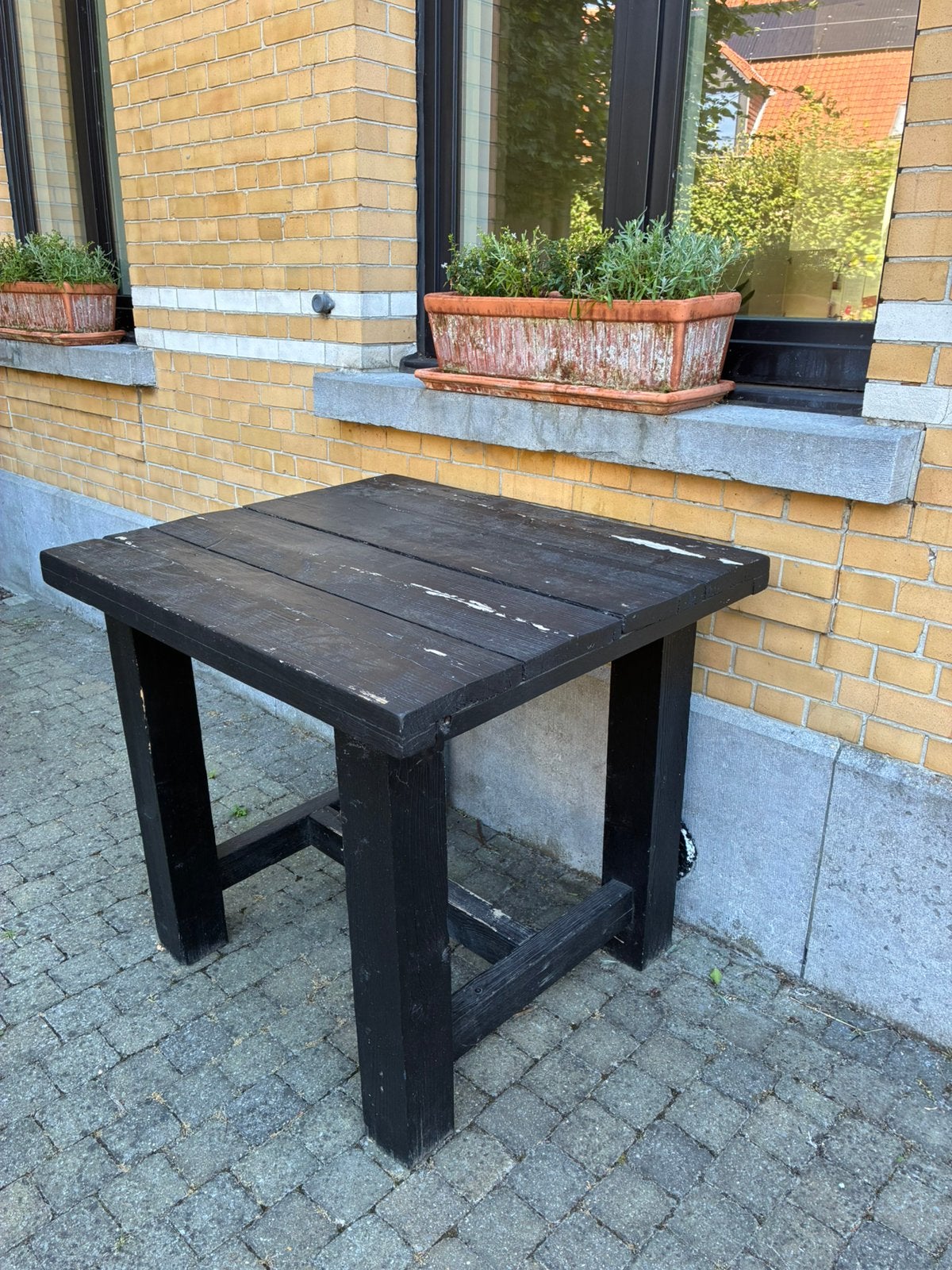 Volhouten tuintafel steigerhout, Jardin & Terrasse, Enlèvement, Utilisé