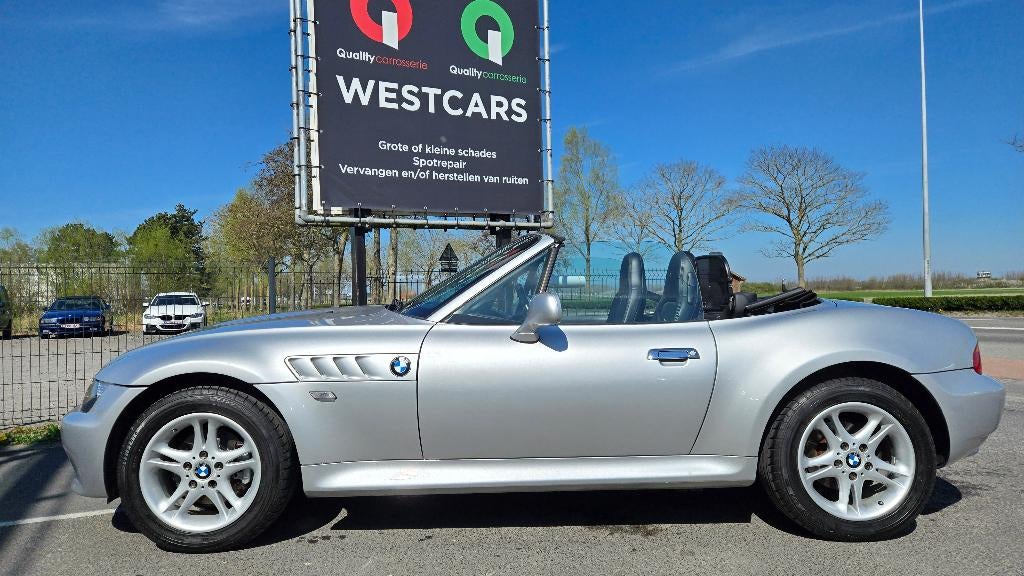 BMW Z3 ROADSTER 1.9 116 PK 181000 KM, Auto's, Achterwielaandrijving, Zwart, 4 cilinders, Cabriolet