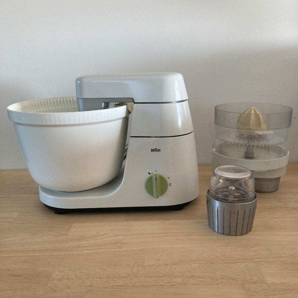 Braun keukenmachine MK3 met diverse accessoires, 1 tot 2 liter, Ophalen of Verzenden, Gebruikt, 3 snelheden of meer
