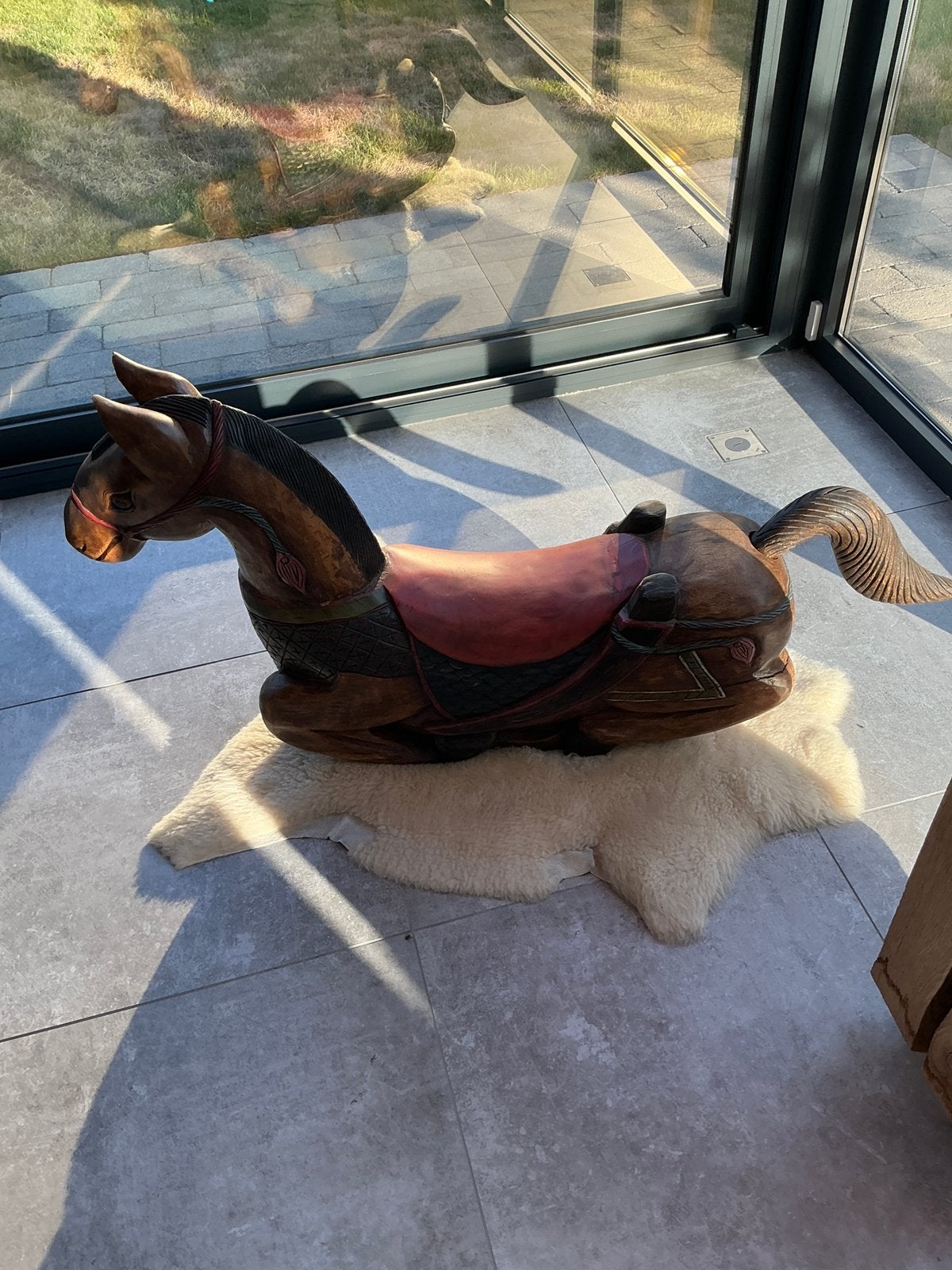 Massief houten paard, Ophalen, Gebruikt