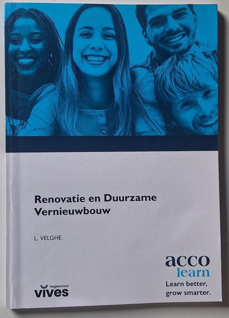 Renovatie en Duurzame Vernieuwbouw - L. Velghe, Boeken, Ophalen, Nieuw, Hogeschool, L. Velghe