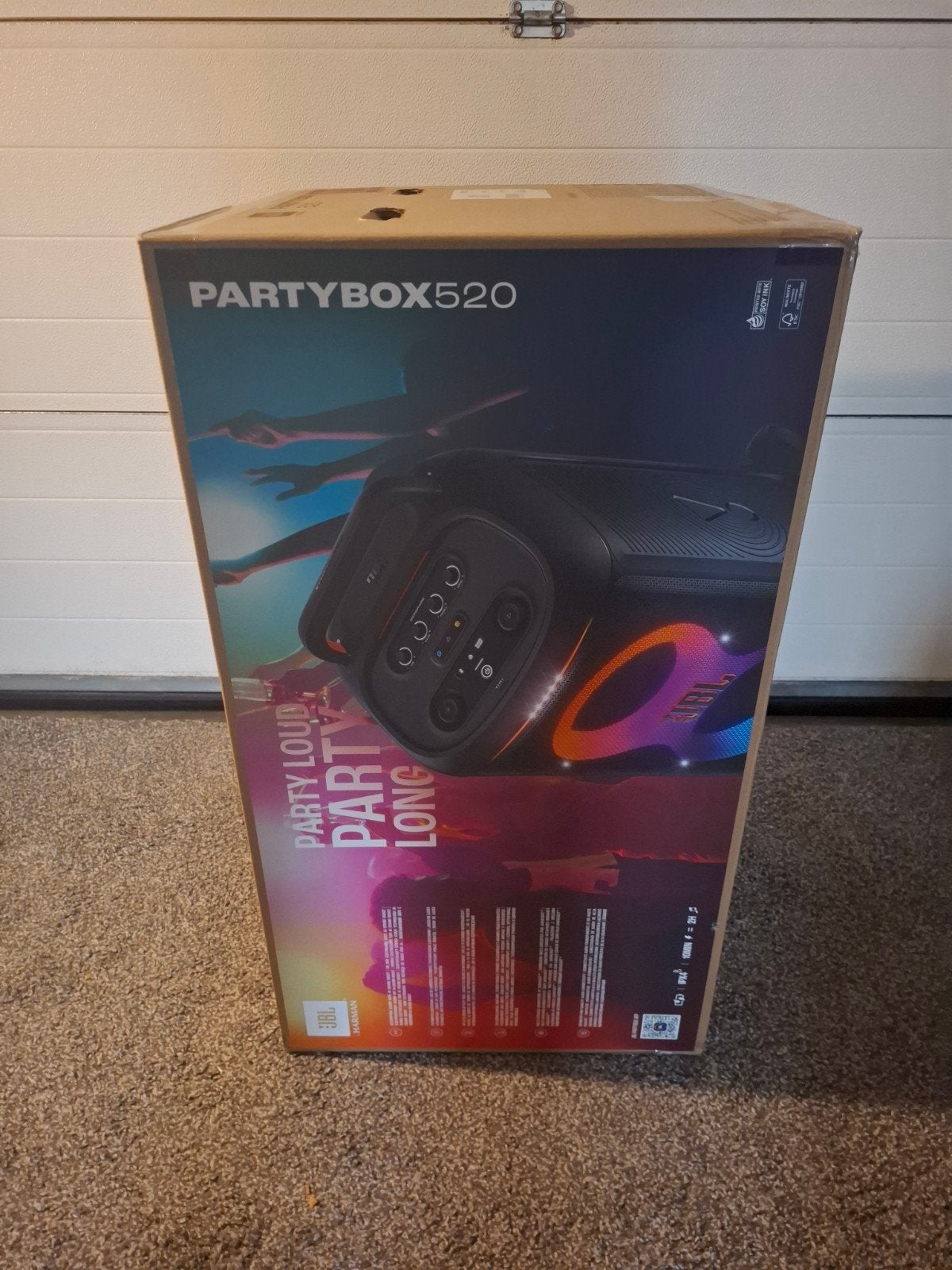 jbl partybox 520 nieuw in doos afhalen 20 km voorbij breda, Ophalen, Nieuw, JBL