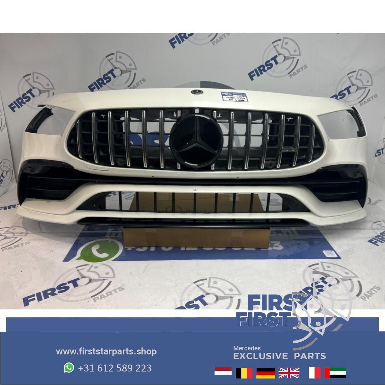 X290 W290 GT 43 53 4 DOORS COUPÉ AMG VOORBUMPER WIT COMPLEET, Utilisé, -, Avant, -