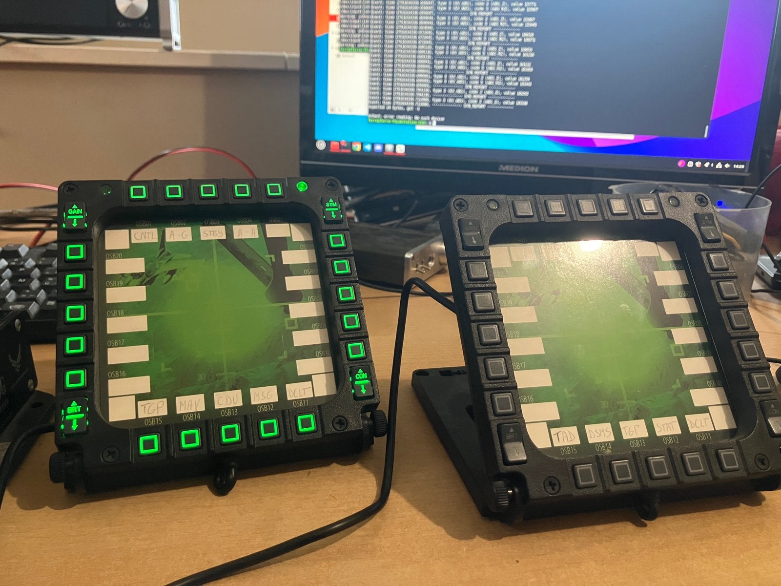 Thrustmaster MFD 2x, Computers en Software, Ophalen, Gebruikt