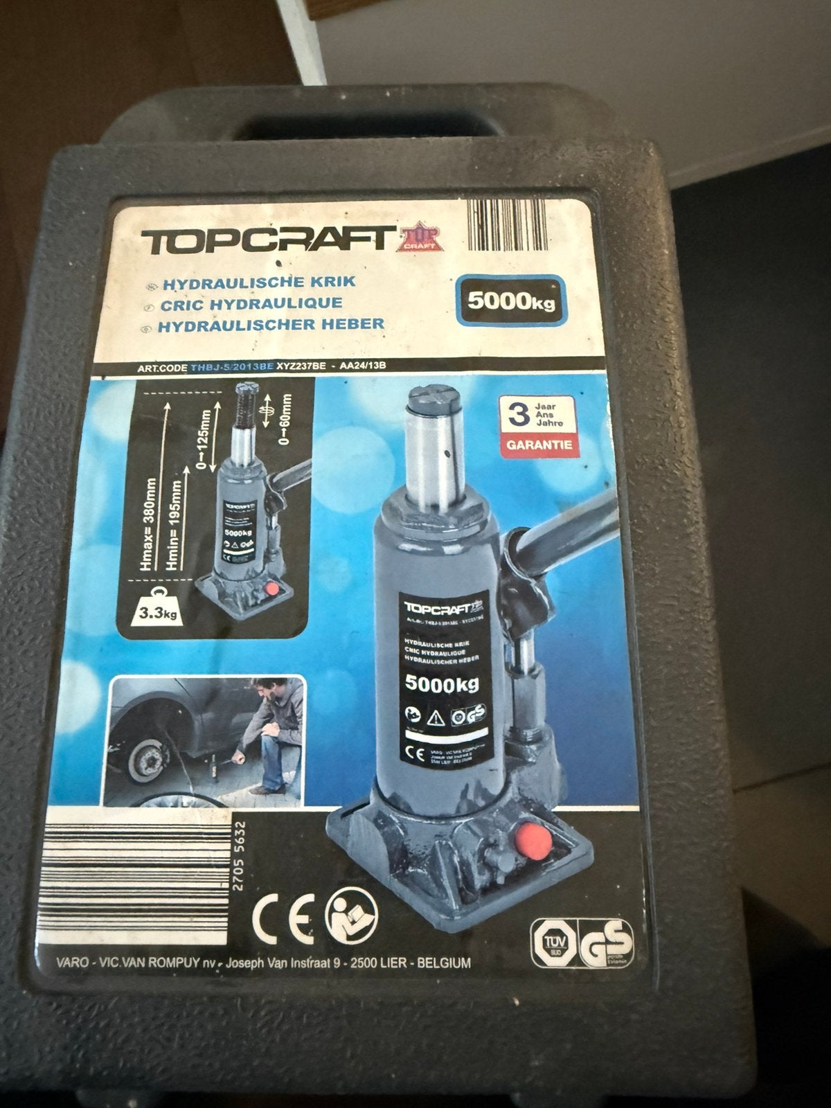Krik 5000 kg  zo goed als nieuw, Auto diversen, Ophalen, Zo goed als nieuw