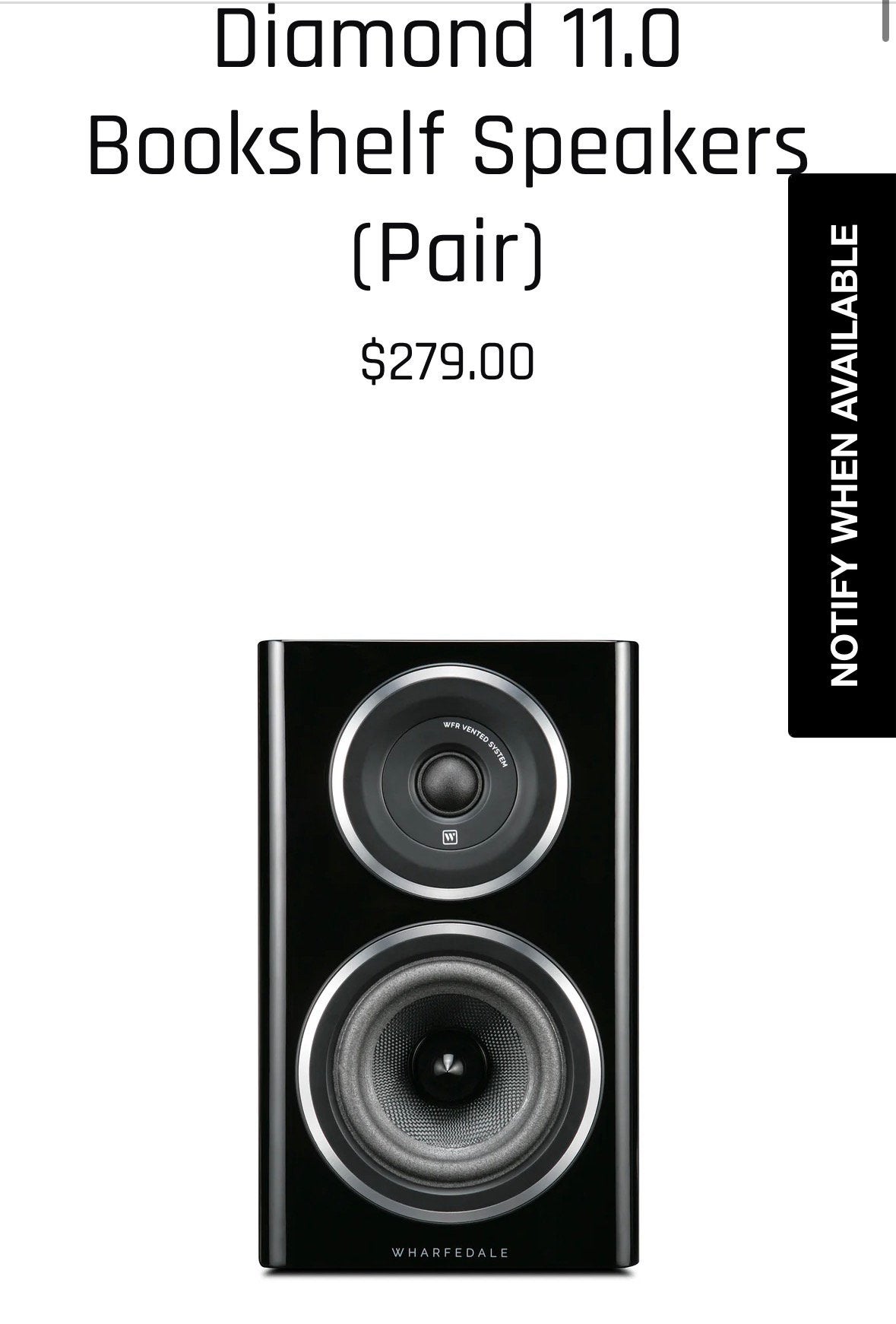 Te koop: Wharfedale Diamond 11.0 Boekenplank Speakers (Set), Enlèvement, Neuf