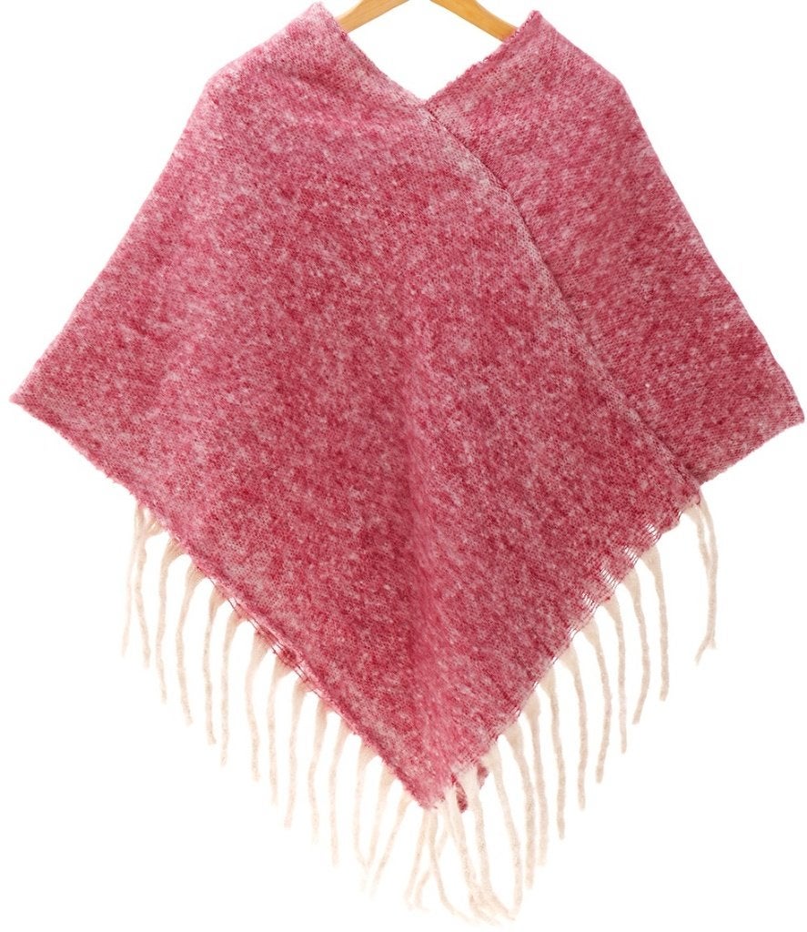 Poncho d'hiver tricoté rouge rose taille unique femme, Vêtements | Femmes, Vestes | Hiver, Enlèvement ou Envoi, Neuf, Rouge