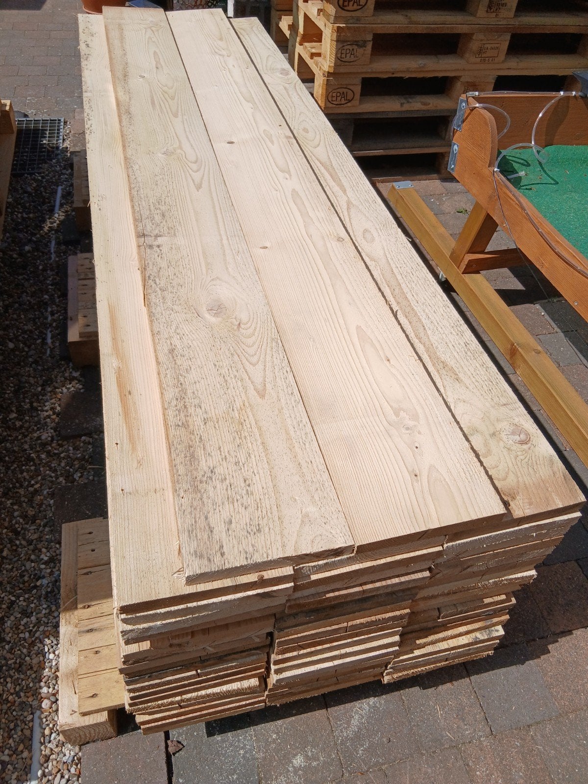 Douglas planken, Ophalen