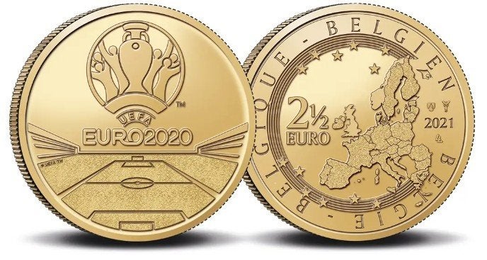 2,5 euro België 2021 EURO 2020, Verzenden, België, 5 euro