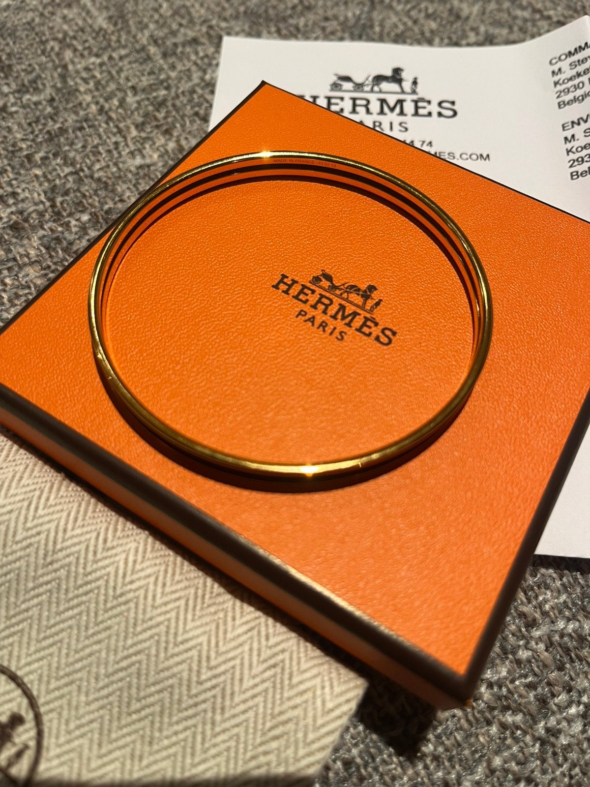 Hermes armband, Ophalen of Verzenden, Zo goed als nieuw, Goud