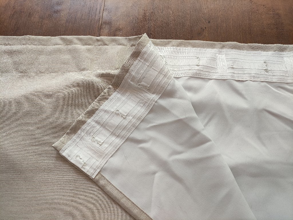 Tentures Ikea beige, Maison & Meubles, 300 cm, Enlèvement ou Envoi, Beige, 145 cm
