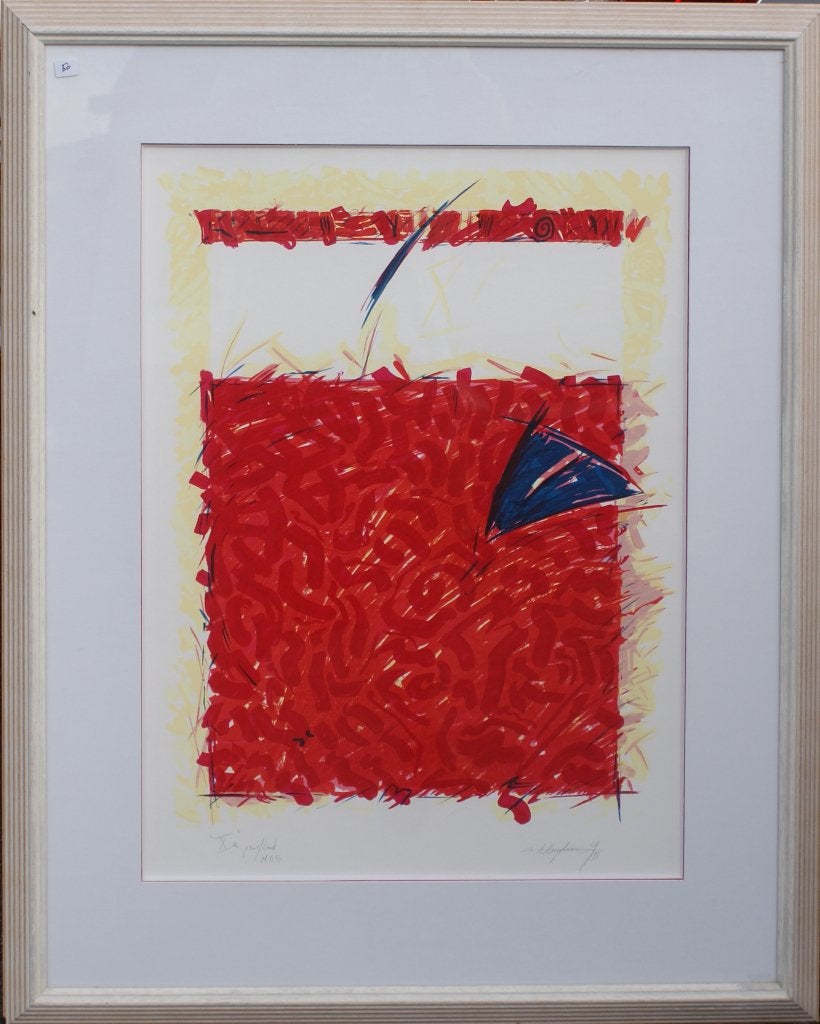 Vital Muylaert (1959): X, proefdruk, 1993 (80 x 100 cm), Antiek en Kunst, Gesigneerd, Ophalen, Landschappen
