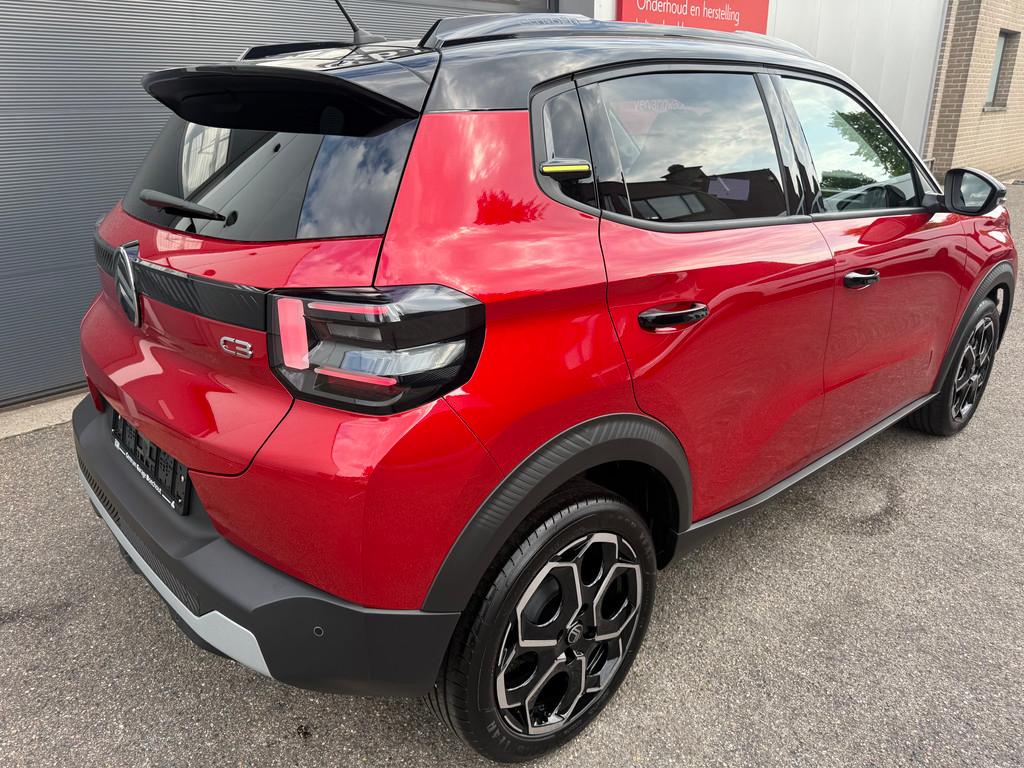 Citroën C3 NEW 12Turbo 101pk MAX bicolor, Autos, Citroën, Rouge, Achat, Boîte manuelle, Noir