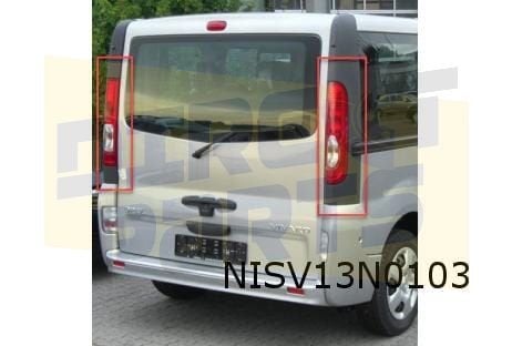 Nissan NV300 (8/16-2/22 X82) sierlijst achterlicht Links ori, Neuf, -, -, -
