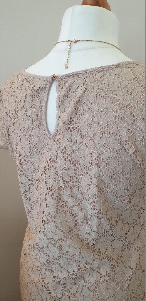 NIEUW artikel : JoliRonde jurk - Maat L, Beige, Maat 42/44 (L), Nieuw, Ophalen of Verzenden