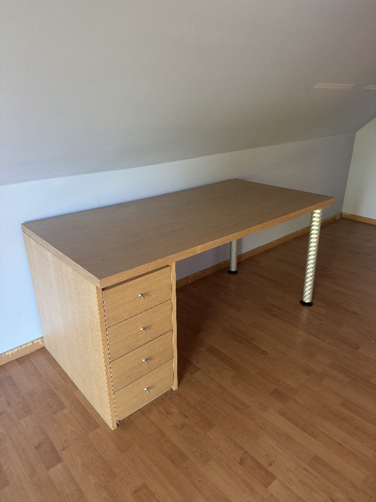 Bureau 2x, Ophalen, 160 cm, Gebruikt, Met lades
