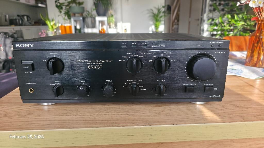 Sony TA 650 esd, Ophalen of Verzenden, Zo goed als nieuw, 60 tot 120 watt, Sony