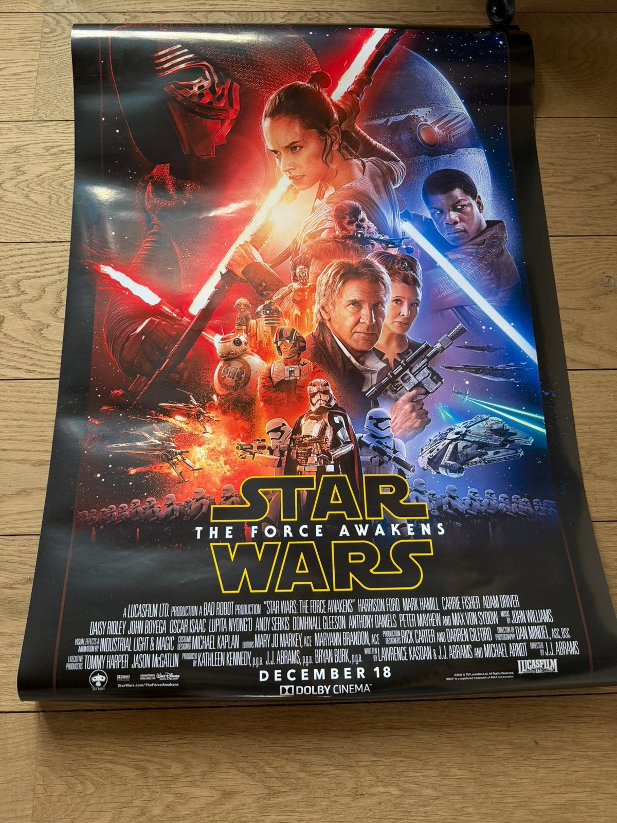 Poster Star wars film the force awakens, Ophalen, Zo goed als nieuw