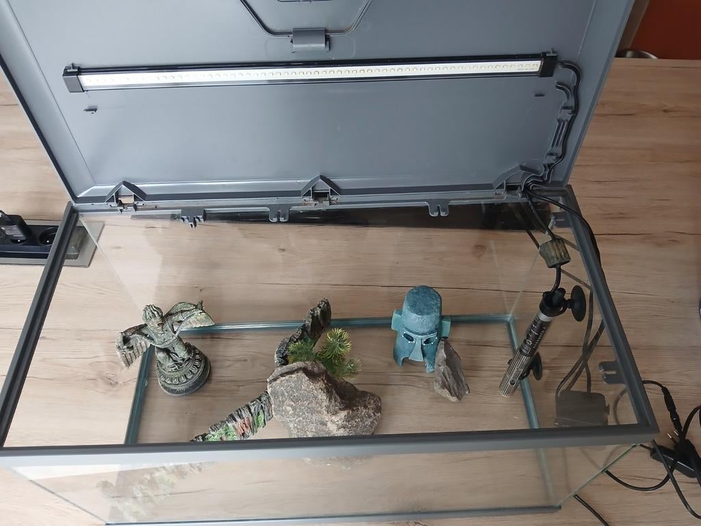 Aquarium de 60 litres en bonne état ., Enlèvement, Chauffage