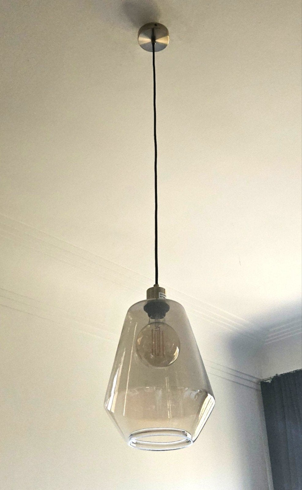 Lampe en suspension, Enlèvement, Comme neuf, Verre, Moins de 50 cm