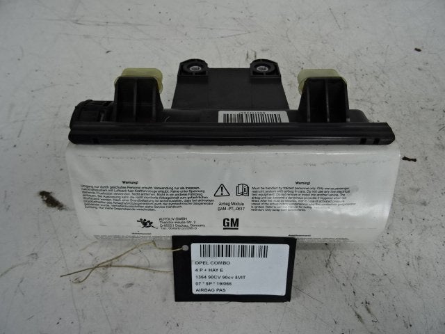 AIRBAG PASSAGER Opel Combo Tour (Corsa C) (13188043), Utilisé, Opel
