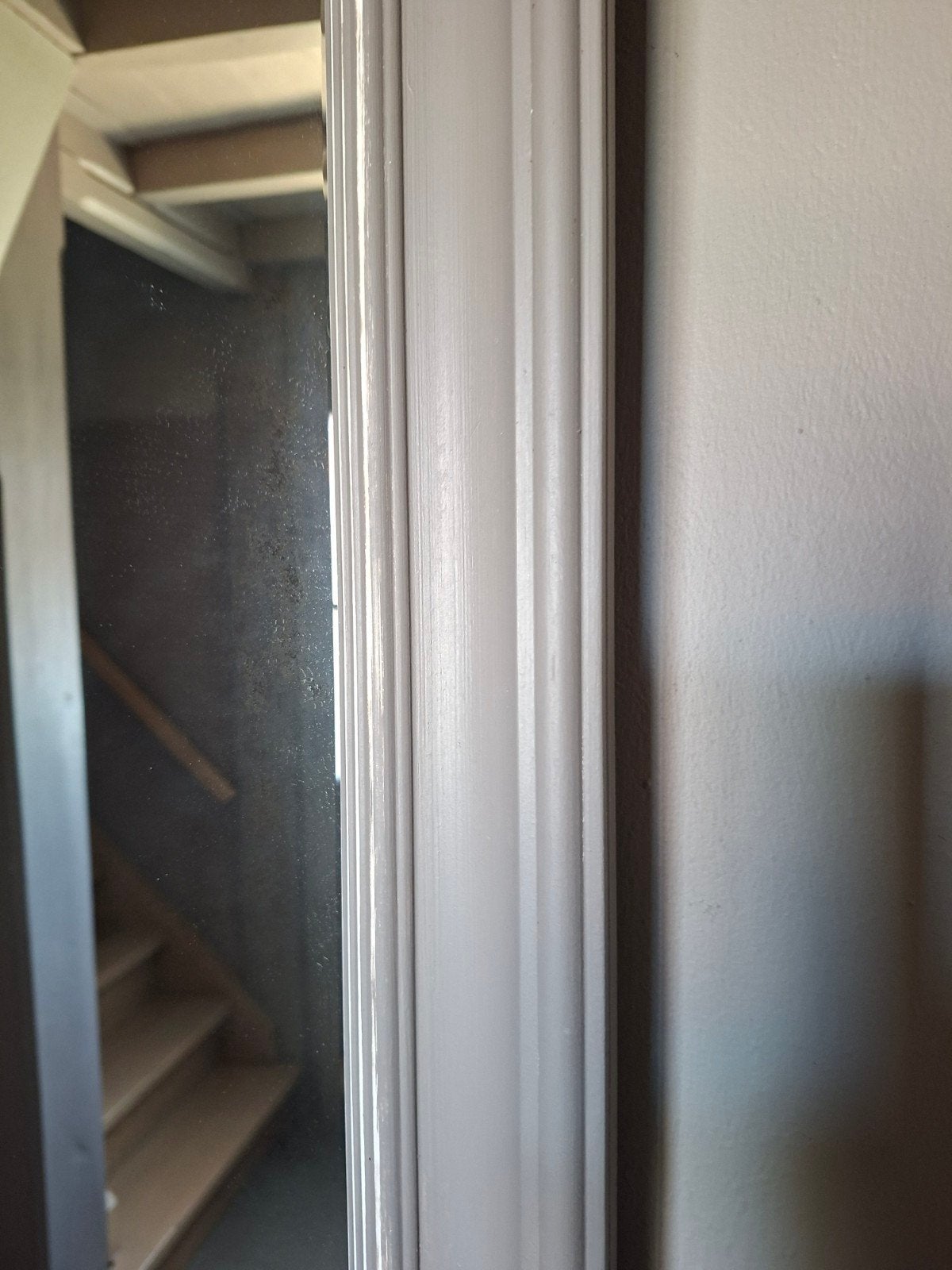 Mooie grote spiegel met geslepen randje in landelijke stijl, Huis en Inrichting, Ophalen, 100 tot 150 cm, Zo goed als nieuw, Rechthoekig