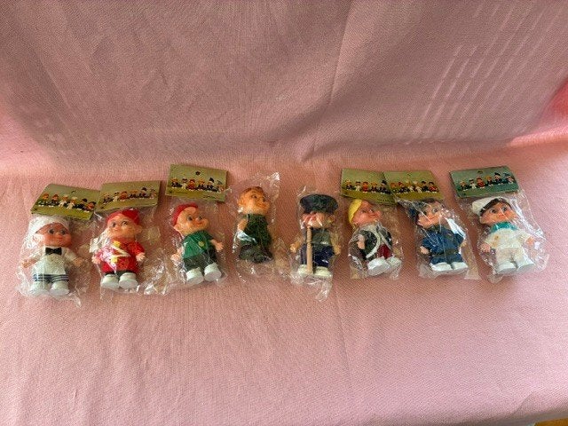 8 vintage verzamelpopjes, Ophalen of Verzenden