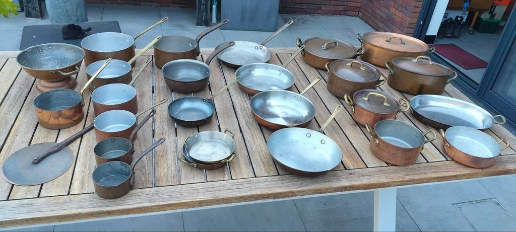 Koperen potten en pannen, Ophalen, Gebruikt, Overige materialen, Pannenset