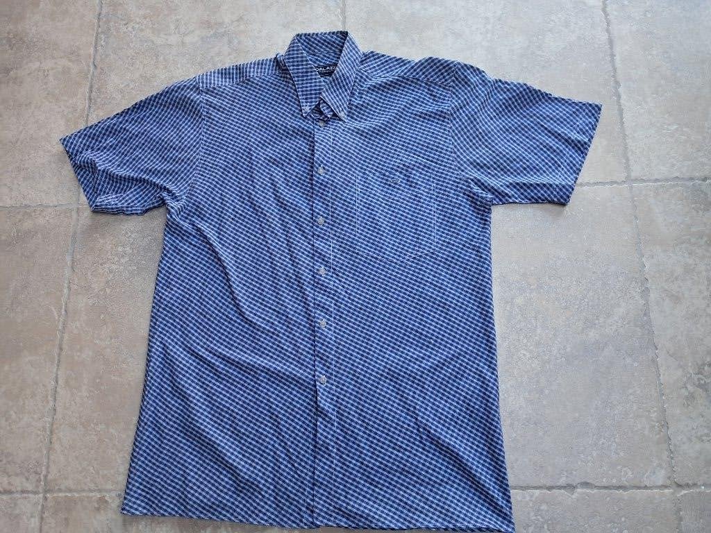 Stijlvol ruitjes hemd mt Large (zie foto's), Vêtements | Hommes, Chemises, Enlèvement ou Envoi, Porté, Bleu, Tour de cou 41/42 (L)