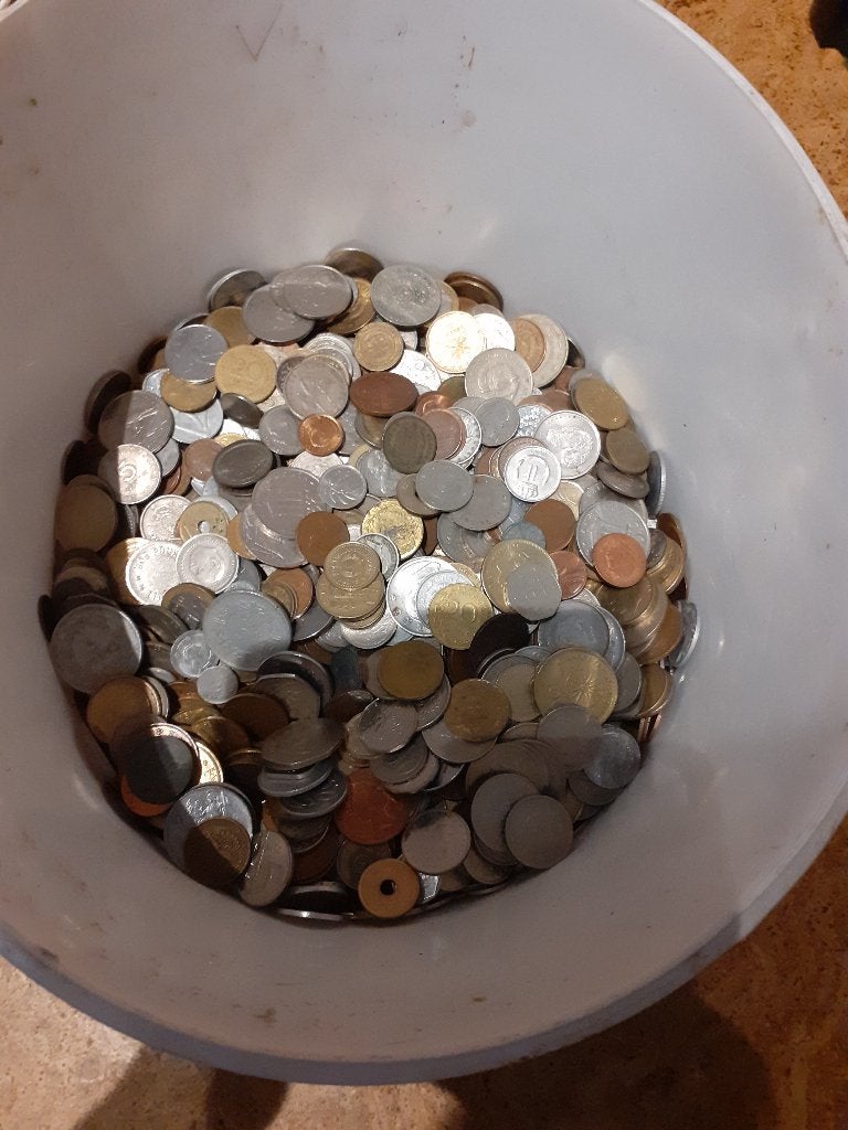 18 kg munten, Enlèvement, Monnaie