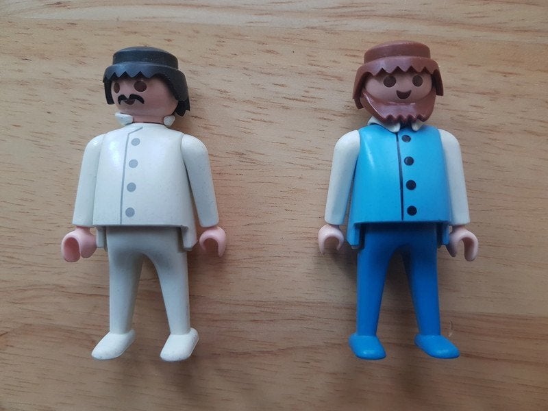 Lot de 2 Playmobil de 1986, Enlèvement, Pièces détachées, Figurines