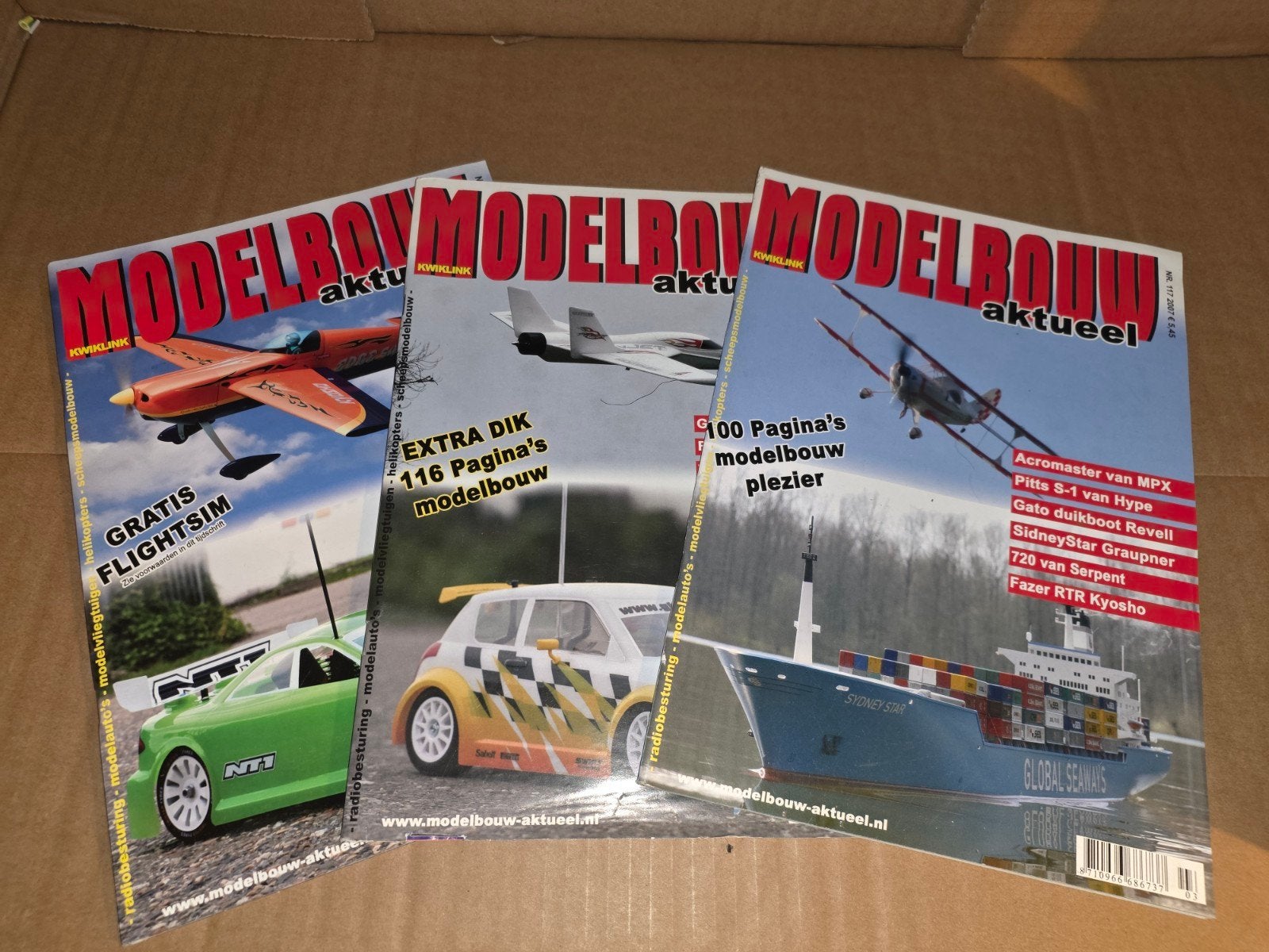 Modelbouw aktueel tijdschrift jaargang 2007 nrs 116 117 120, Ophalen of Verzenden