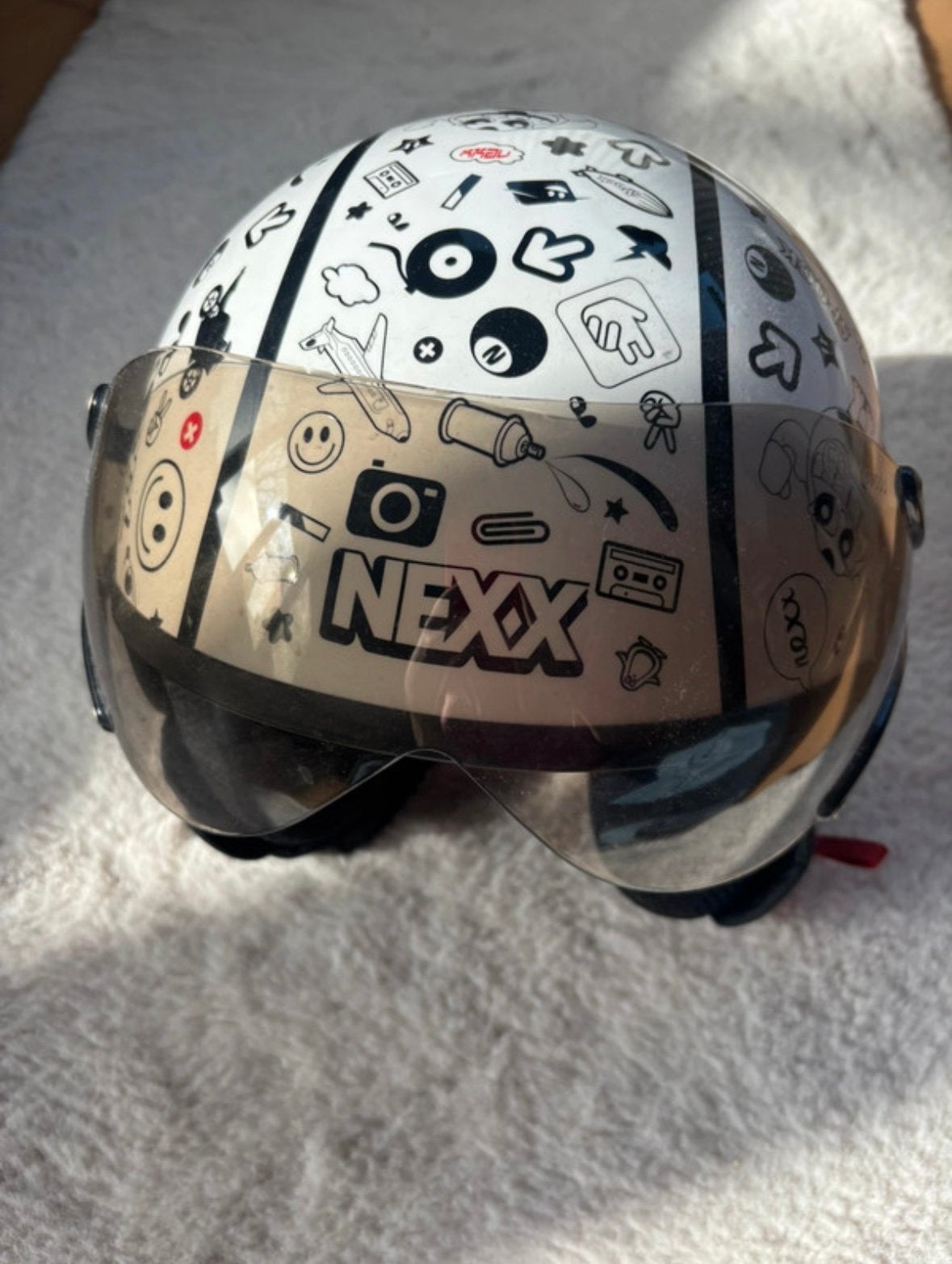 Kinder brommer helm, Fietsen en Brommers, Ophalen, Zo goed als nieuw, Small