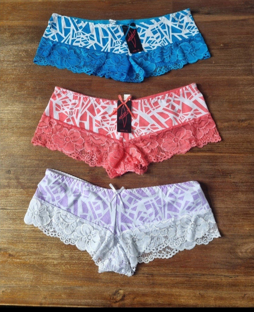 R.AOQING 3x Nieuwe damesslips Maat XL, R.AOQING, Ophalen of Verzenden, Meerkleurig, Slip