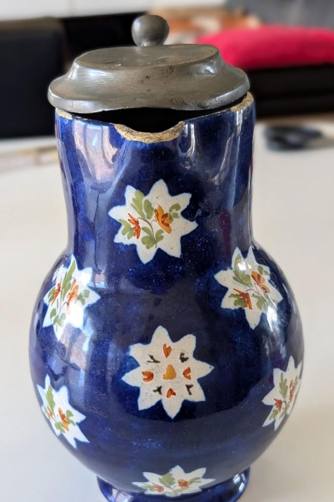 Kruik  Brussels aardewerk., Antiek en Kunst, Ophalen of Verzenden