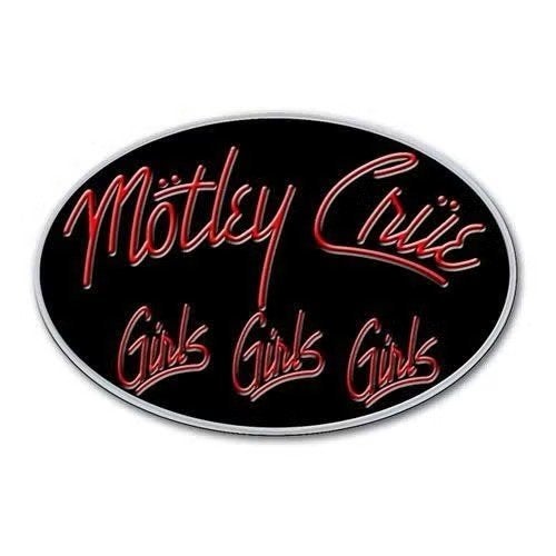 Mötley Crüe - Girls Girls Girls ijzeren pin off. merchandise, Ophalen of Verzenden, Nieuw