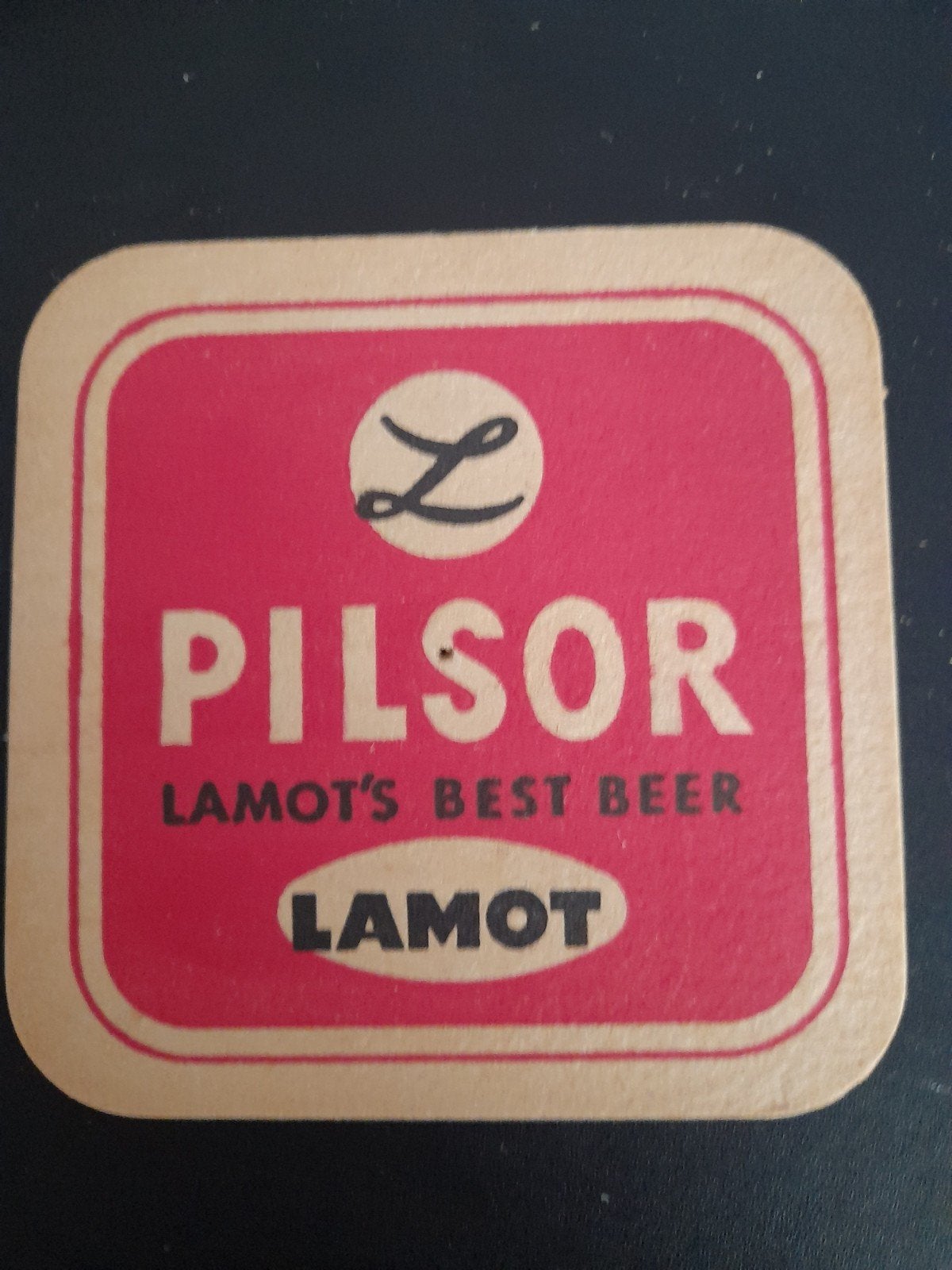bierviltje pilsor lamot  recto-verso, Verzamelen, Ophalen of Verzenden